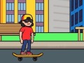 leikur Skateboard Wheelie