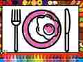 leikur Color and Decorate Dinner Plate