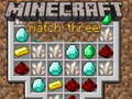 leikur Minecraft Match Three