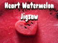 leikur Heart Watermelon Jigsaw