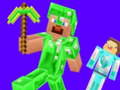 leikur Creeper vs Enderman from minecraft