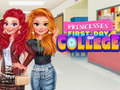 leikur Princesses First Day Of College
