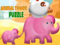 leikur Animal Tower Puzzle