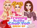 leikur Trendy Ruffle Crop Top Dress Up