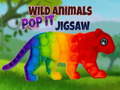 leikur Wild Animals Pop It Jigsaw