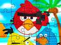 leikur Funny Birds Pop It Jigsaw
