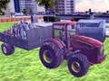 leikur Tractor Driving Garbage collect