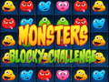 leikur Monsters blocky challenge