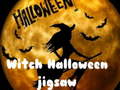 leikur Witch Halloween Jigsaw