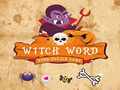 leikur Witch Word Halloween Puzzel Game