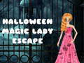 leikur Halloween Magic Lady Escape