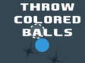 leikur Throw Colored Balls