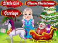 leikur Little Girl Clean Christmas Carriage