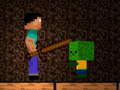 leikur Noob vs Zombies - Forest biome