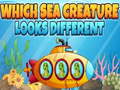 leikur Which Sea Creature Looks Different