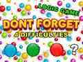 leikur Dont Forget