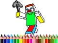 leikur Back to School: Minecraft Coloring