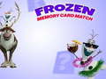 leikur Frozen Memory Card Match