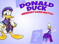 leikur Donald Duck memory card match