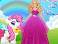 leikur Barbie and Pony Dressup