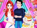 leikur Mermaid Girl Wedding Cooking Cake
