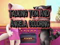 leikur Talking Tom and Angela Coloring