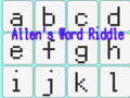 leikur Allen's Word Riddle