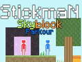 leikur Stickman Skyblock Parkour