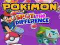 leikur Pokimon Spot the differences