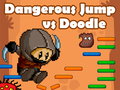leikur Dangerous Jump vs Doodle Jump
