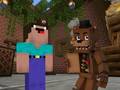 leikur Noob vs 1000 Freddy's