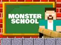 leikur Monster School: Roller Coaster & Parkour