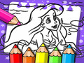 leikur Ariel The Mermaid Coloring Book