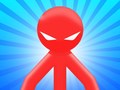 leikur Red Stickman vs Monster School