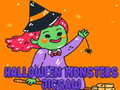 leikur Halloween Monsters Jigsaw