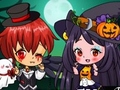leikur Halloween Chibi Couple