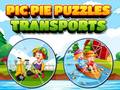 leikur Pic Pie Puzzles Transports