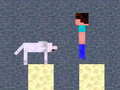 leikur Minicraft: Steve And Wolf Adventure