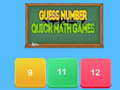 leikur Guess number Quick math games