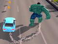 leikur Chained Car vs Hulk 