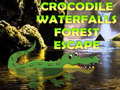 leikur Crocodile Waterfalls Forest Escape