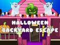 leikur Halloween Backyard Escape