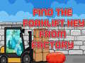 leikur Find The Forklift Key From Factory 