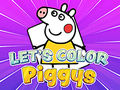 leikur Let's Color Piggys