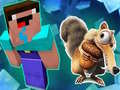 leikur Noob Parkour: Snow Age