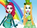 leikur Green Vs Rainbow Fashion Battle