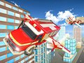 leikur Flying Fire Truck Driving Sim
