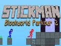 leikur Stickman Blockworld Parkour 2