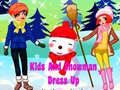 leikur Kids and Snowman Dress Up