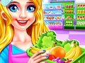 leikur Supermarket Girl Cleanup